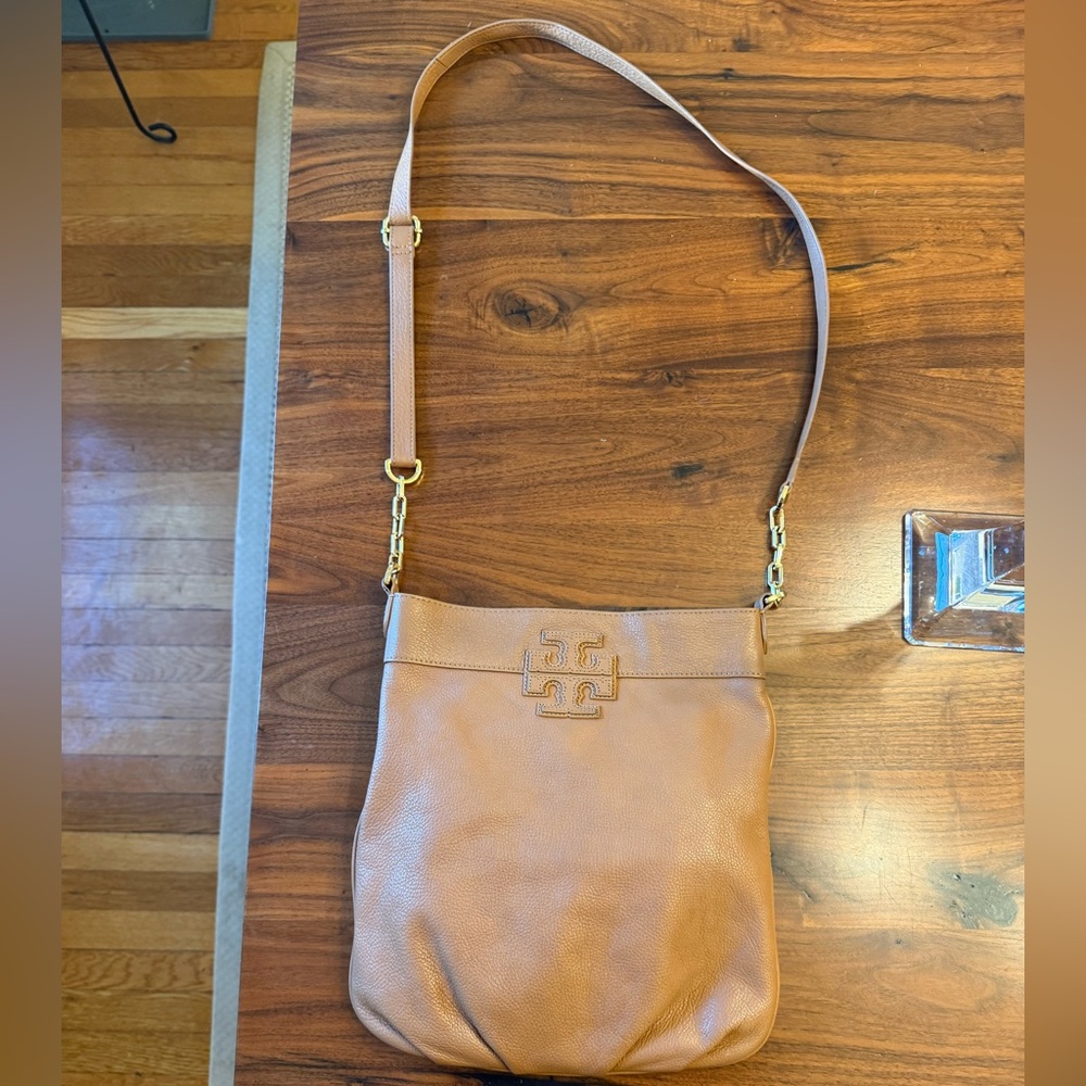 Tory Burch Leather Messenger Bag